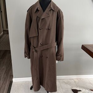 Vintage Rubin Empire Clothing Men's Double-Breasted Wool Trench Coat